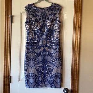 New Unique DressBarn Aztec Art Deco 1920 work